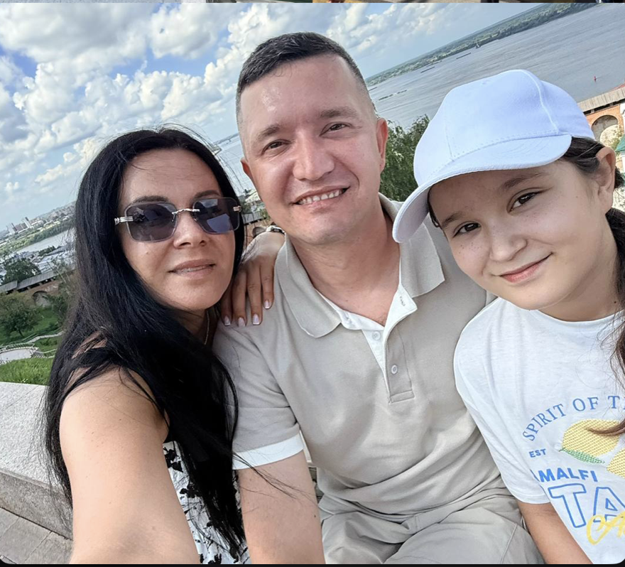 Марат Фаухиев с семьёй